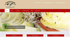 Desktop Screenshot of creekside-cafe.com